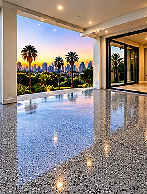 Outdoor Patio Coating after epoxy installation