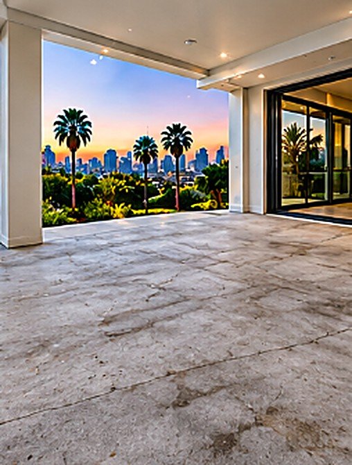 Outdoor Patio Coating before epoxy installation