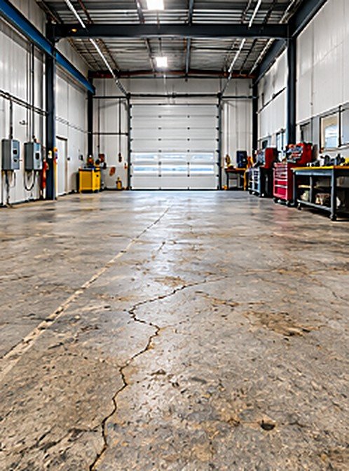 Commercial Workshop Floor before epoxy installation